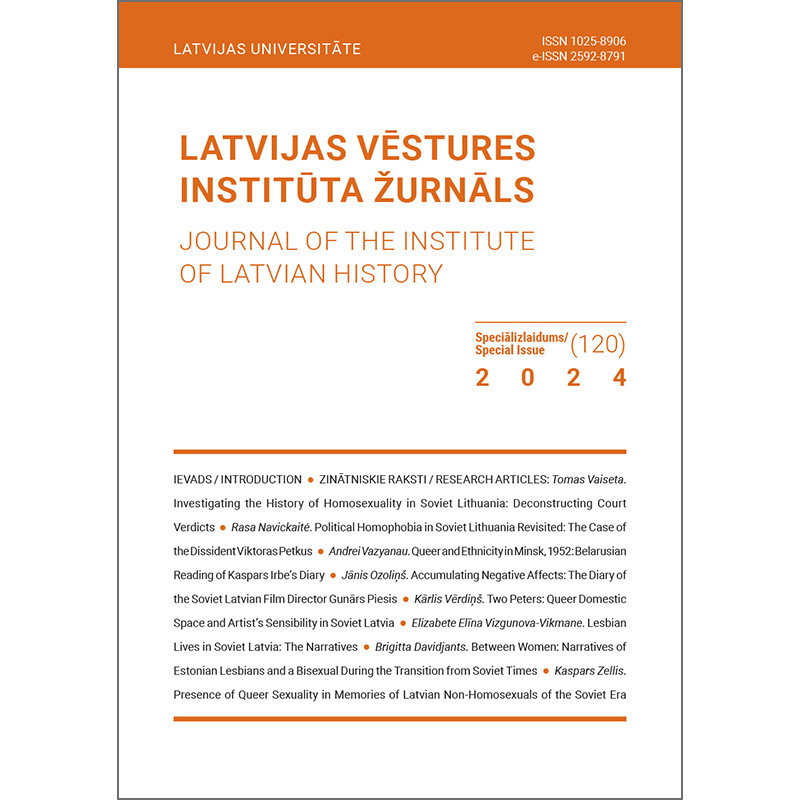 Latvijas Vēstures Institūta Žurnāls, Speciālizlaidums 2024 (120) /